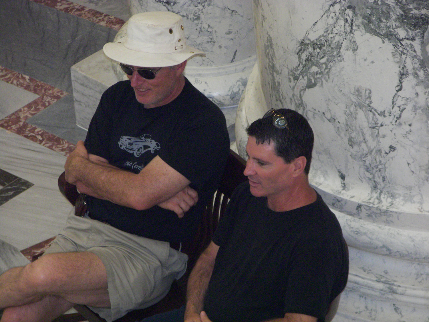 Joe Bruton & Bob waiting in capitol rotunda